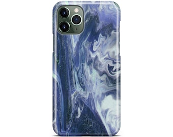 Dark Blue Agate Case - Apple iPhone 15, 14, 13, 12, 11, Pro Max, Pro, Plus, Mini, Xs Max, Xs, Xr, 8+, 8, 7+, 7, SE