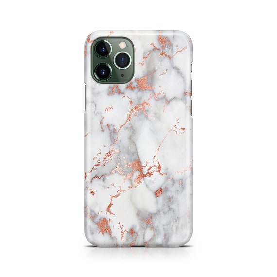 Rose Gold Marble Iii Case Iphone 12 Pro Galaxy S Plus Etsy