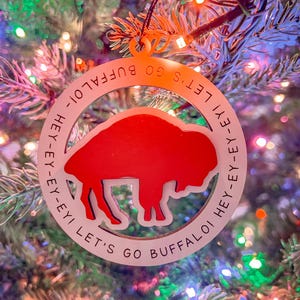 Christmas Ornament | Buffalo | Hey Ey Ey | Ey | Sport Ornament | Fan | Decor