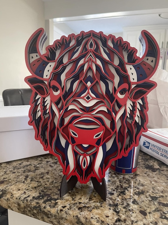 Adesivo Vinile Rosso Adesivo Vinile Buffalo Bills - Per Auto - Foto 7