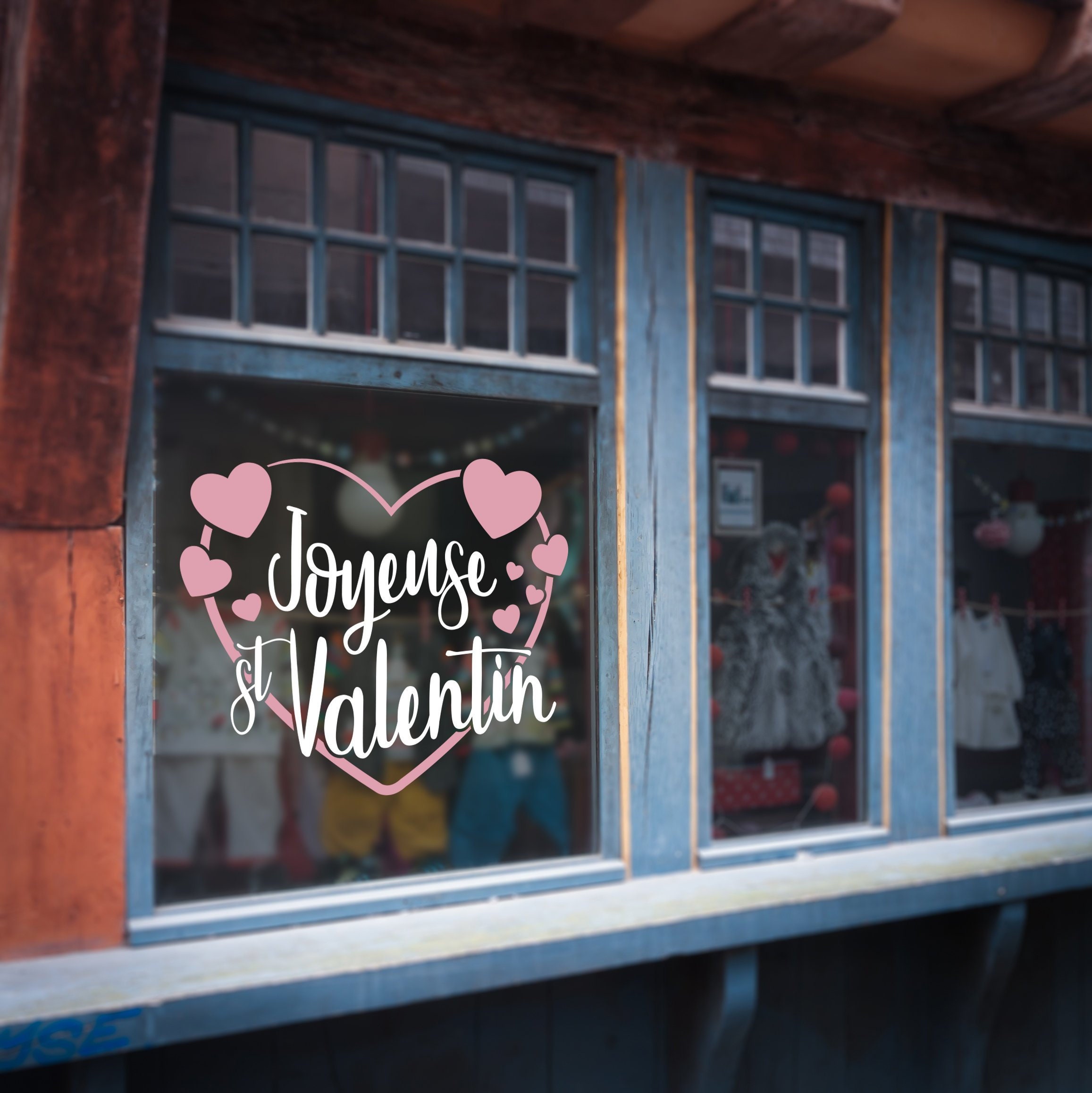 Stickers Vitrophanie St Valentin - 02