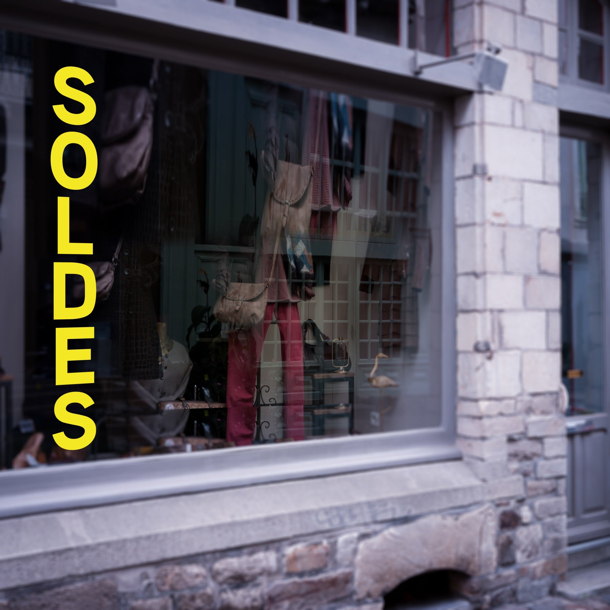 stickers Vitrophanie Soldes Hiver - 26