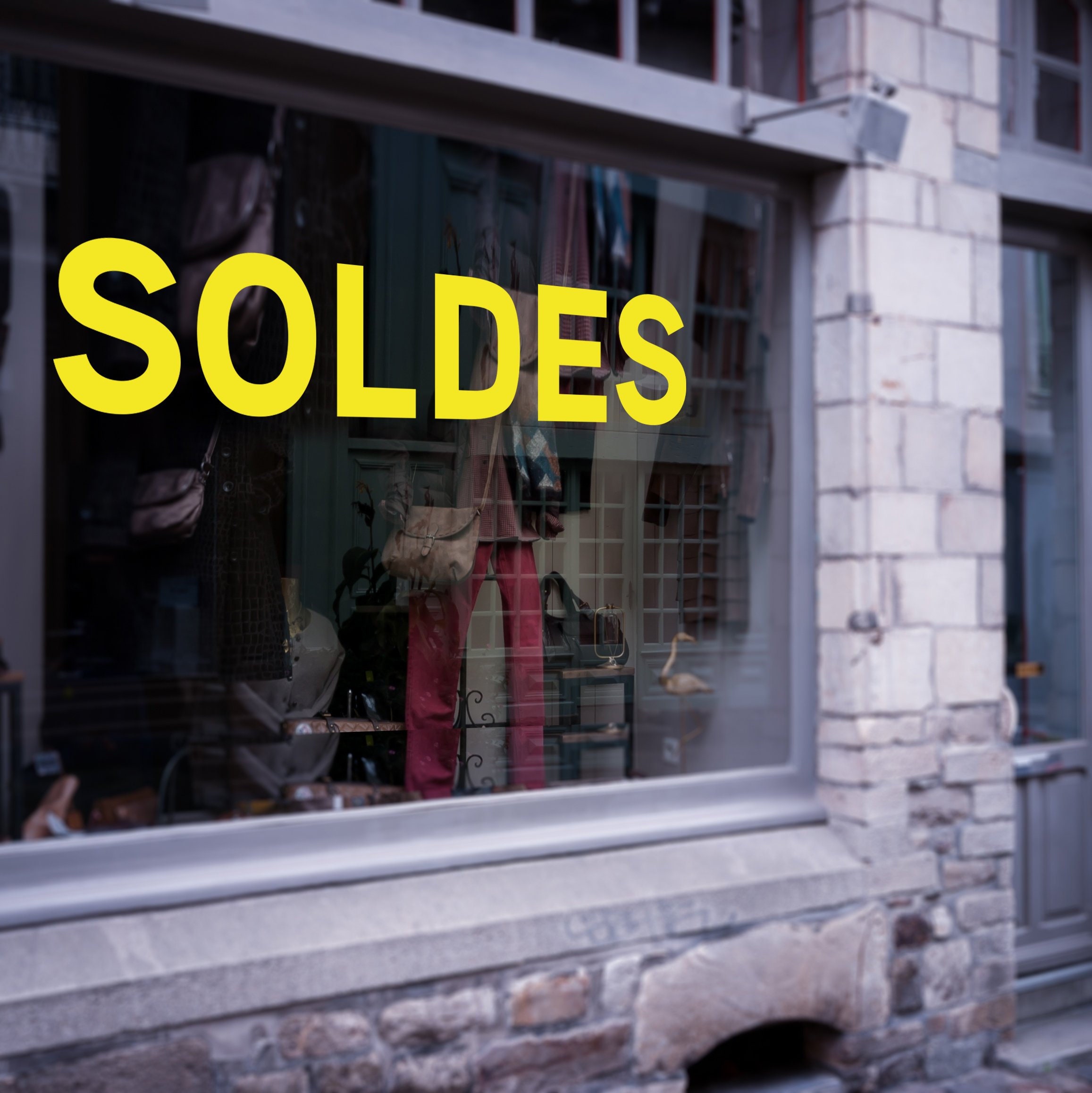 stickers Vitrophanie Soldes Hiver - 16