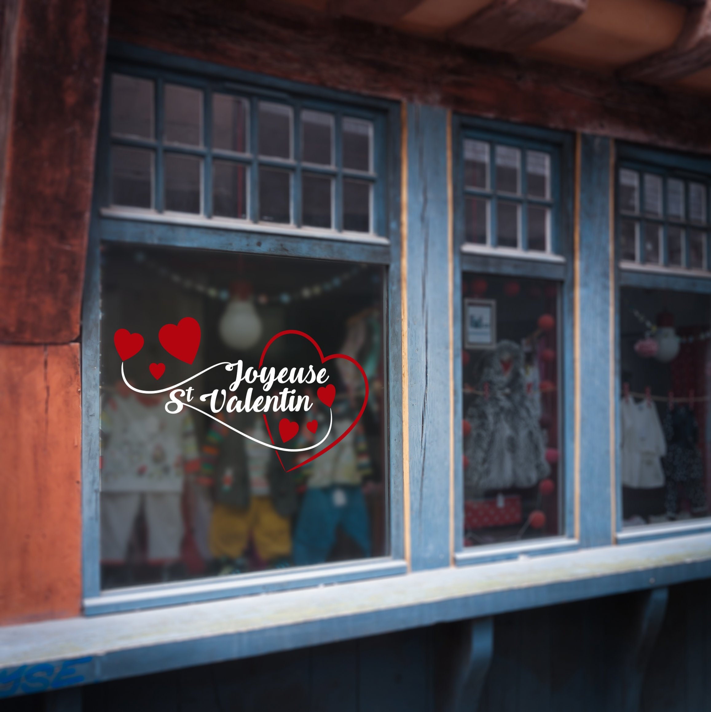 Stickers Vitrophanie St Valentin - 03