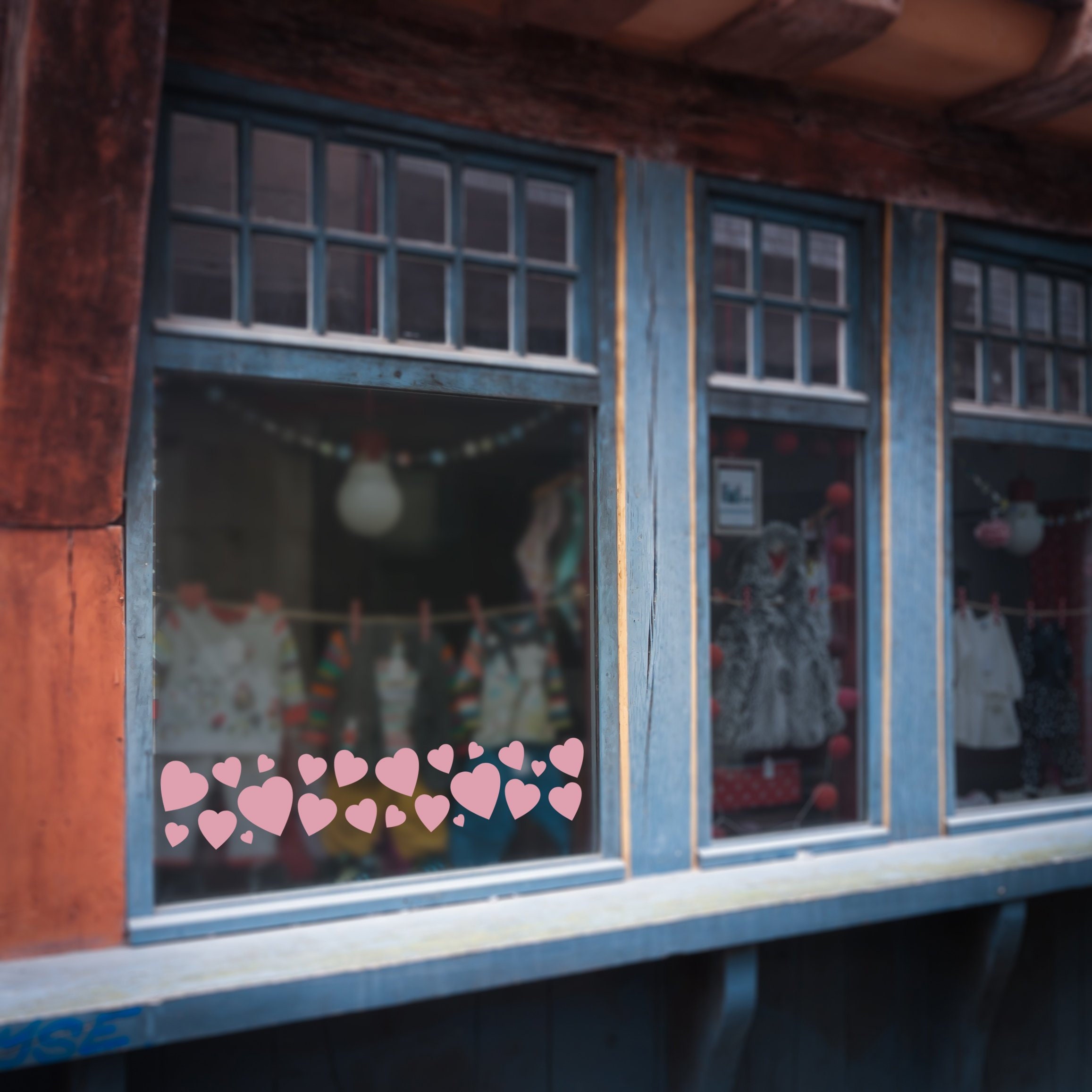 Stickers Vitrophanie St Valentin - 06 Rose