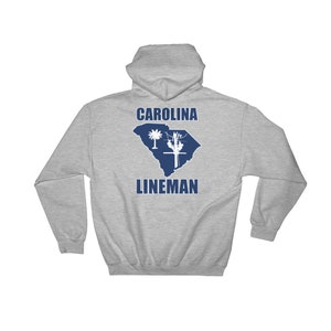 South Carolina Lineman Hooded Sweatshirt, Lineman Hoodie, Power Lineman, Lineman Gift, Lineman Apparel