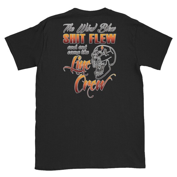 Mens Electrical Lineman T Shirt Wind Blew Out Came The Line Crew Mens Electrical Lineman T Shirt Wind Blew Out Came The Line Crew