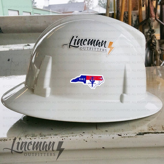 North Carolina Power Lineman Hard Hat 