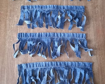 Upcycled Denim Fringe: Handmade Jean Trim Embellishments