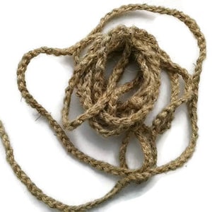 Nastro di corda Nastro di juta naturale tagliato a misura Juta rustica Matrimonio ecologico Confezione naturale Rifiniture in juta Ghirlande di nastri rustici Juta