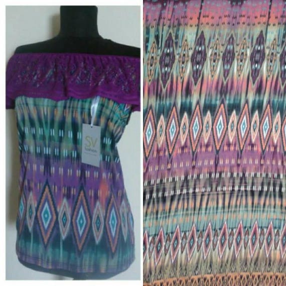 Colorful Jersey Knit Fabric: Polyester Spandex Blend, Festival Clothing