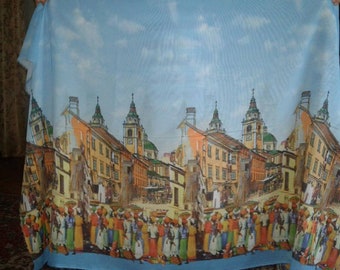 Blue Chiffon Fabric By The Yard: Lightweight Summer Dress Material