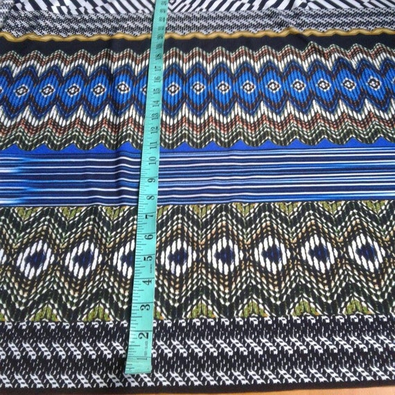 Stretch Jersey Knit Fabric by the Yard Colorful Geometric Print