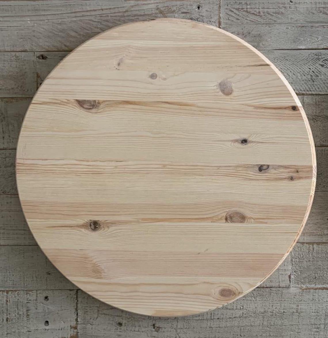 Unfinished round wood 3/4 x 24 Inches DIY table top DIY Etsy