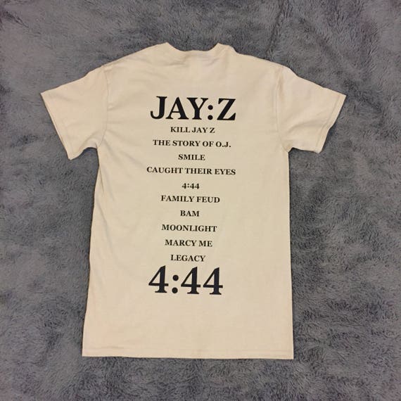 Jay Z 4 44 Tracklist Tour Short Sleeve Shirt Etsy
