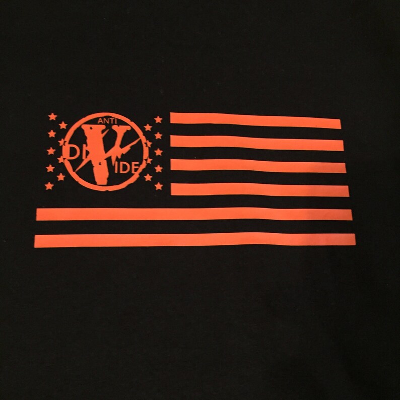 VLONE Anti Divide USA Flag Long Sleeve Shirt exclusive | Etsy