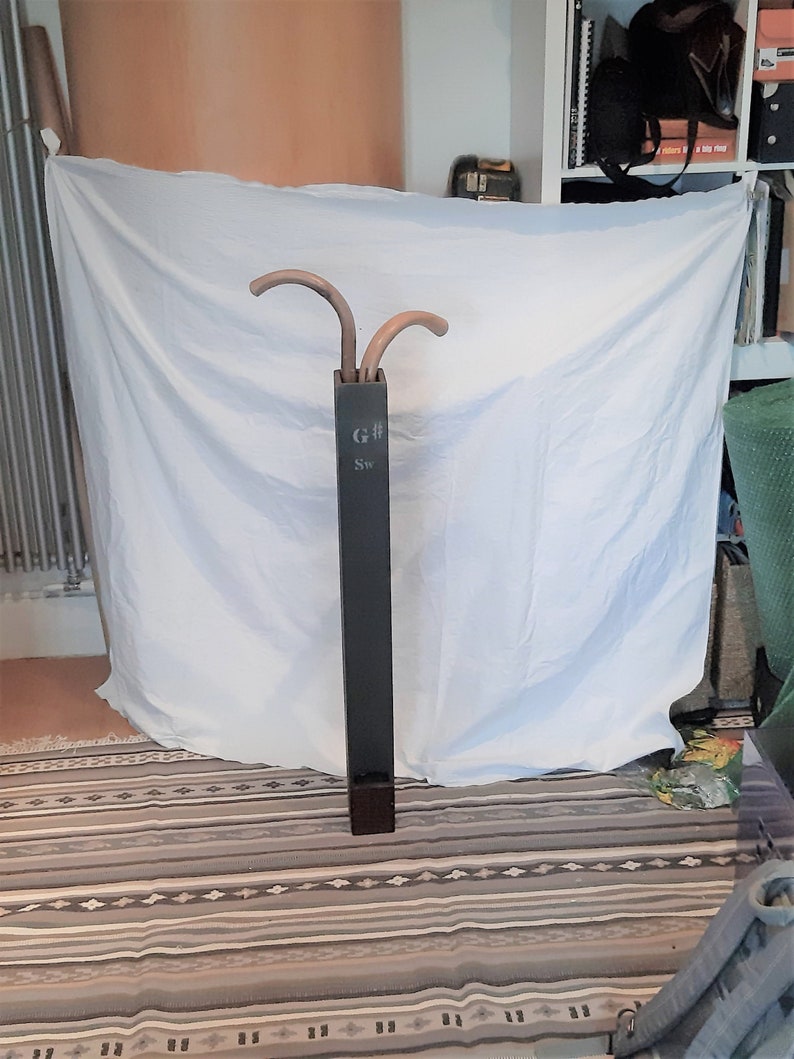 Walking Stick/umbrella Stand From Upcycled Vintage Wooden Etsy