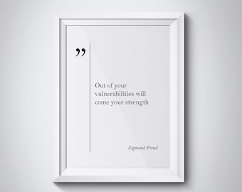 Sigmund Freud Quote Motivational Wall Art Sigmund Freud Wall Art Psychology Quotes Sigmund Freud Print Inspiring Art New Job Coworker Gift
