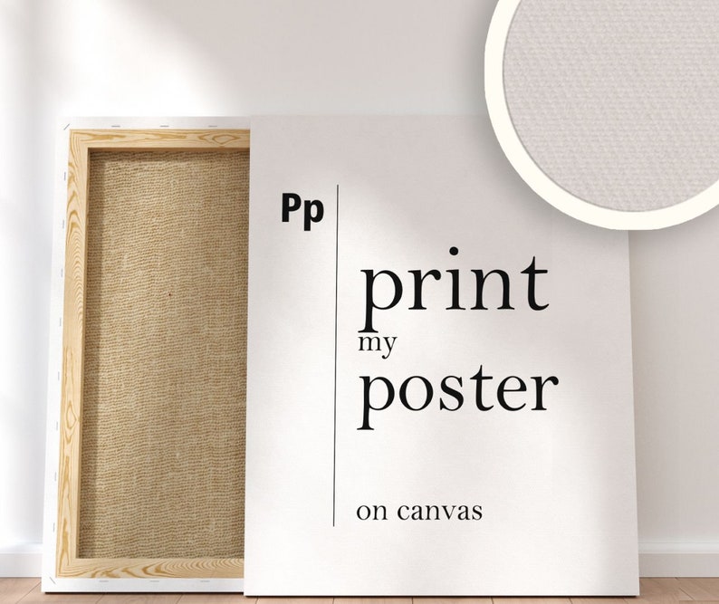 PRINT my Poster. The Listing is an ADD-ON for Your Order, if You Want Us to Print your Poster on Paper or on Canvas Stretched and Framed image 1