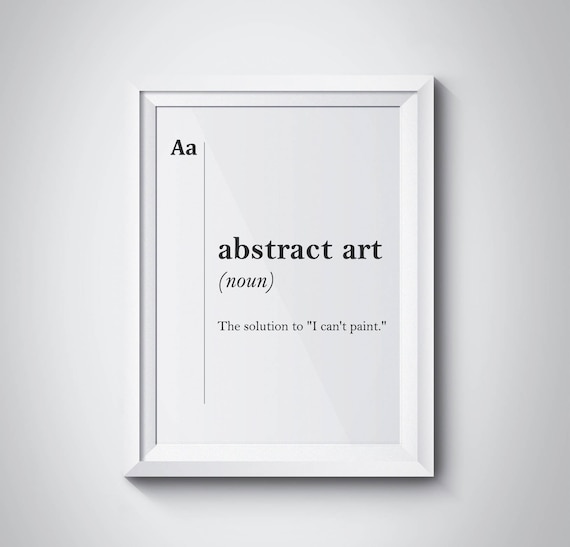 Abstract Art Definition Artist Gift Dictionary Artist Studio Etsy Abstract Art Definition Artist Gift Dictionary Artist Studio Etsy