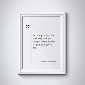 Ralph Waldo Emerson Quote Motivational Print Waldo Emerson Print Inspirational Art Emerson Quote Print Emerson Poster Emerson Art Home Decor