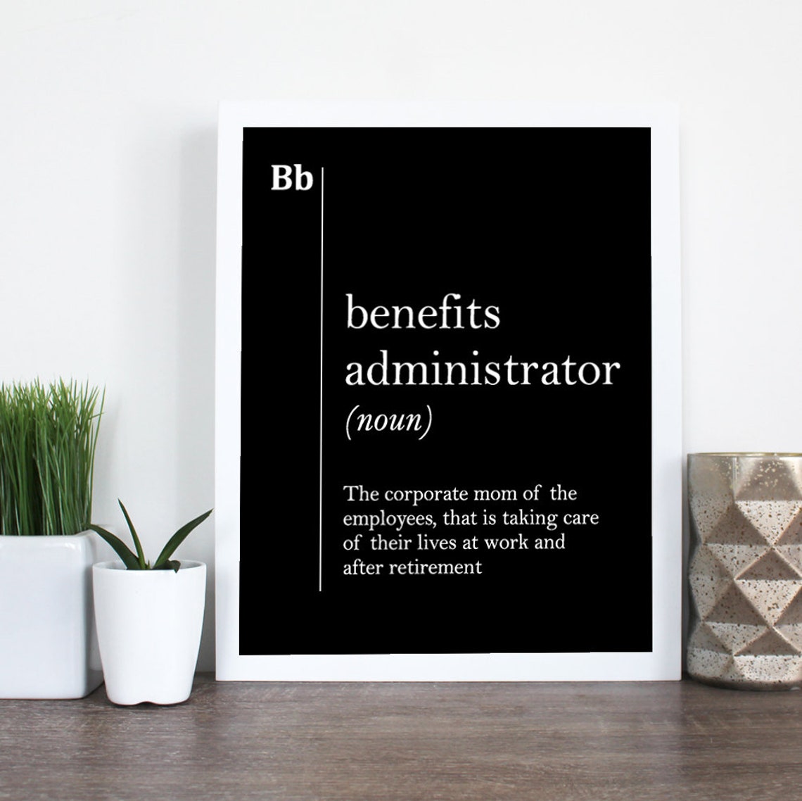 Benefits Administrator Office Wall Decor Corporate Wall Art Definition ...