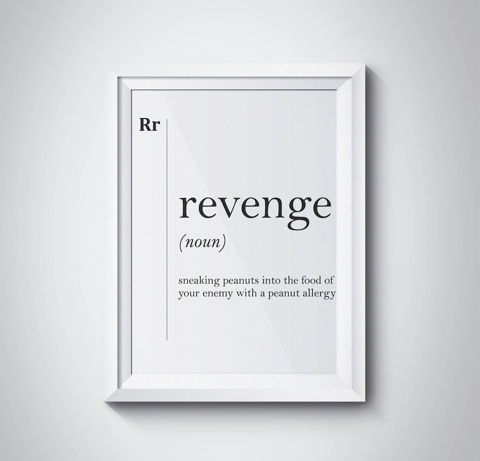 Revenge Definition Dorm Art Print Funny Revenge Print Black - Etsy Ireland Revenge Definition Dorm Art Print Funny Revenge Print Black - Etsy Ireland