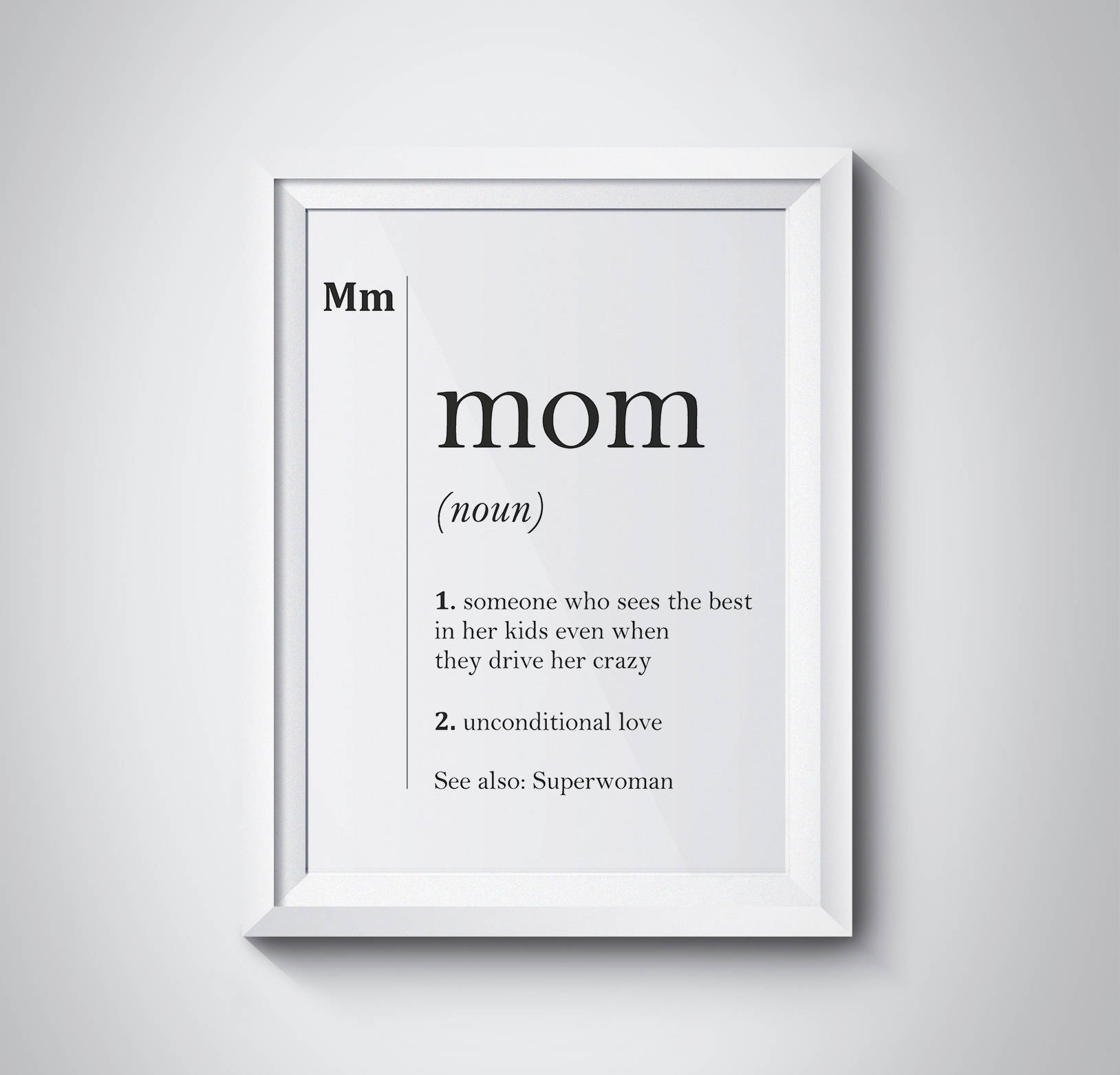 Gift Mother Art Mother Wall Art Mother Print Mother Printable Mother Word Mother Poster Mother Definition Mother Sign Mother Quote