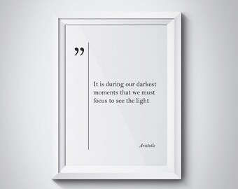 Aristotle Quote Aristotle Print Motivational Art Aristotle Wall Art Aristotle Poster Inspirational Art Scandinavian Great Quotes Home Decor
