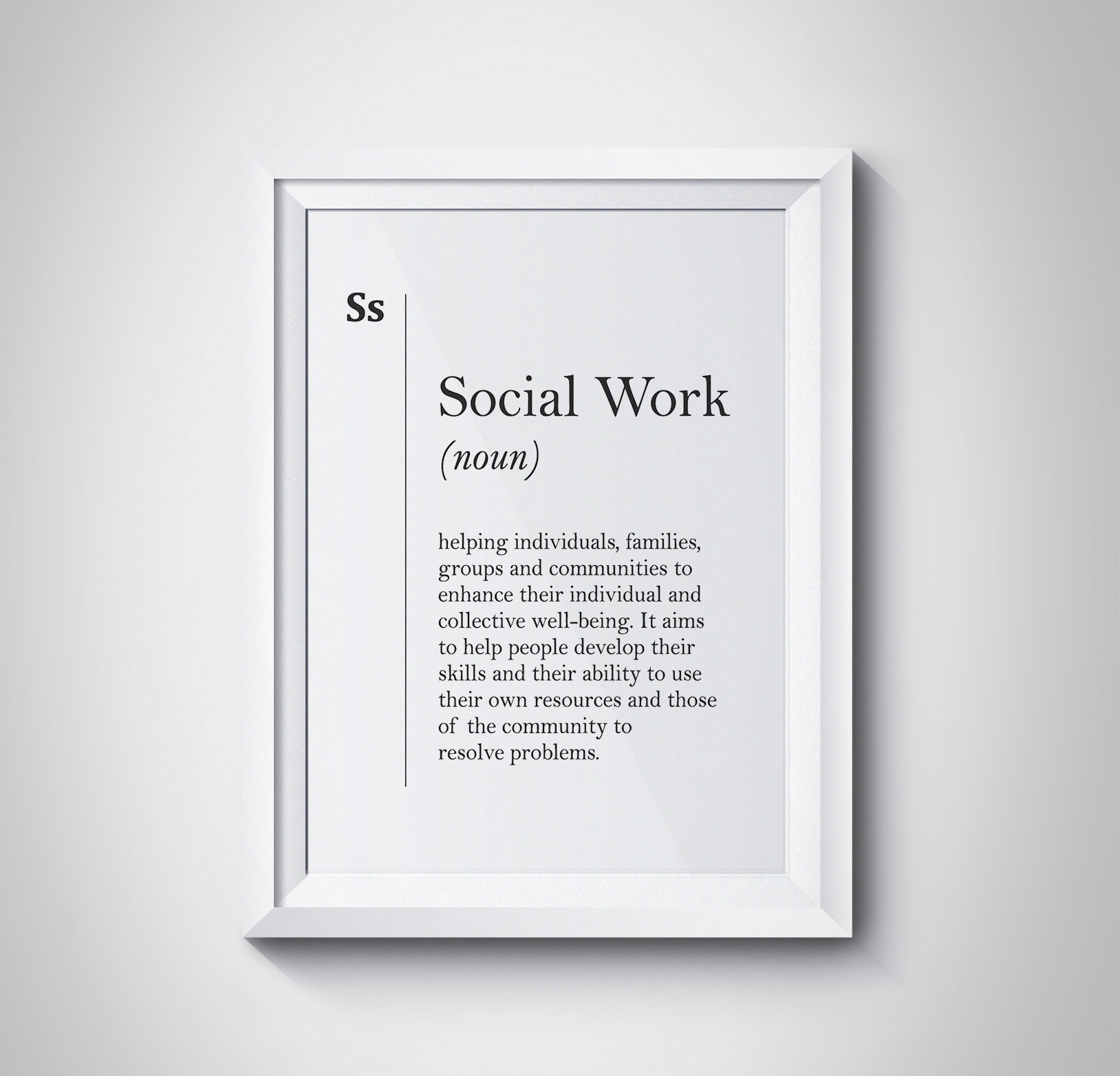 Personalized Custom Social Worker Horizontal Canvas/poster, in This Office We Are Helpful We Are A Team, Office Wall Decor, Christmas Gift