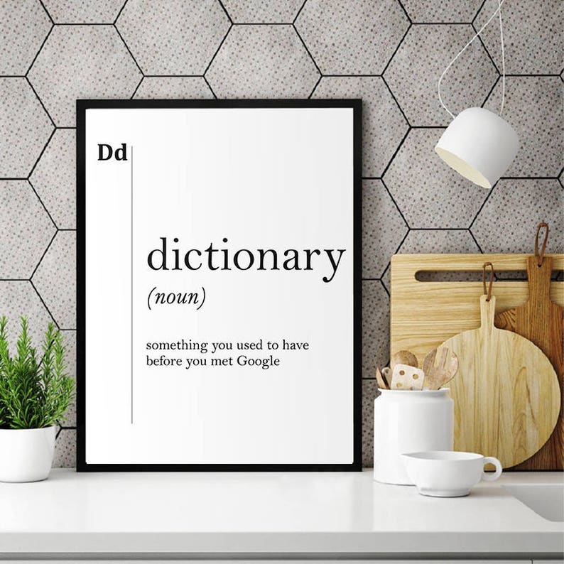 Dictionary Funny Definition Print Gift for Teacher Student Etsy