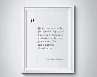 Robert Louis Stevenson Quote, Inspirational Wall Art, Louis Stevenson Print, Stevenson Wall Art, Stevenson Poster