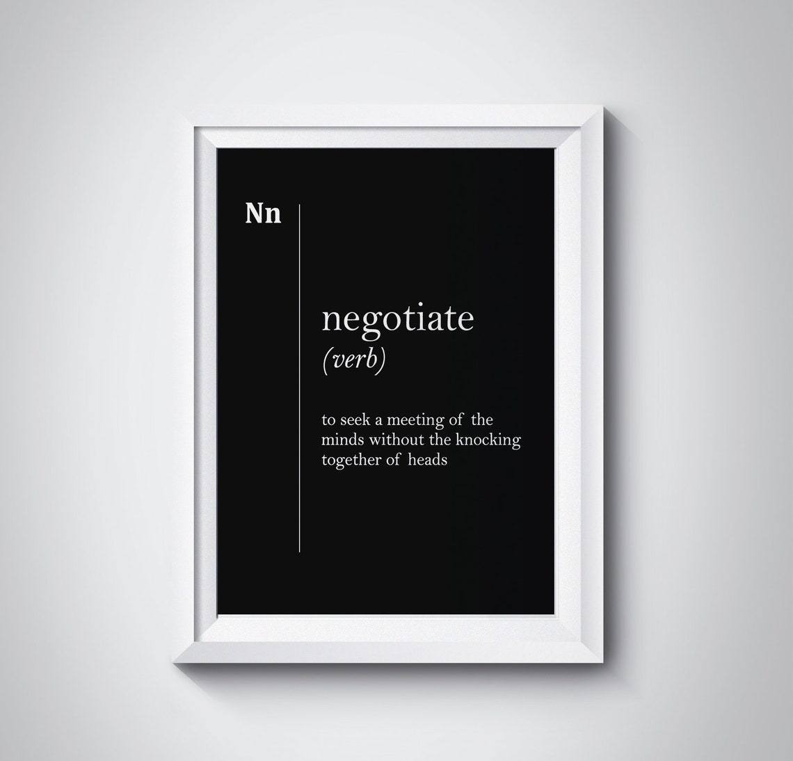 Negotiate Funny Definition Partner Gift Lawyer Poster Business Etsy