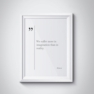 Seneca Quote Poster, Lucius Annaeus Seneca Quote, Seneca Wall Art, Seneca Print, Motivational Wall Art