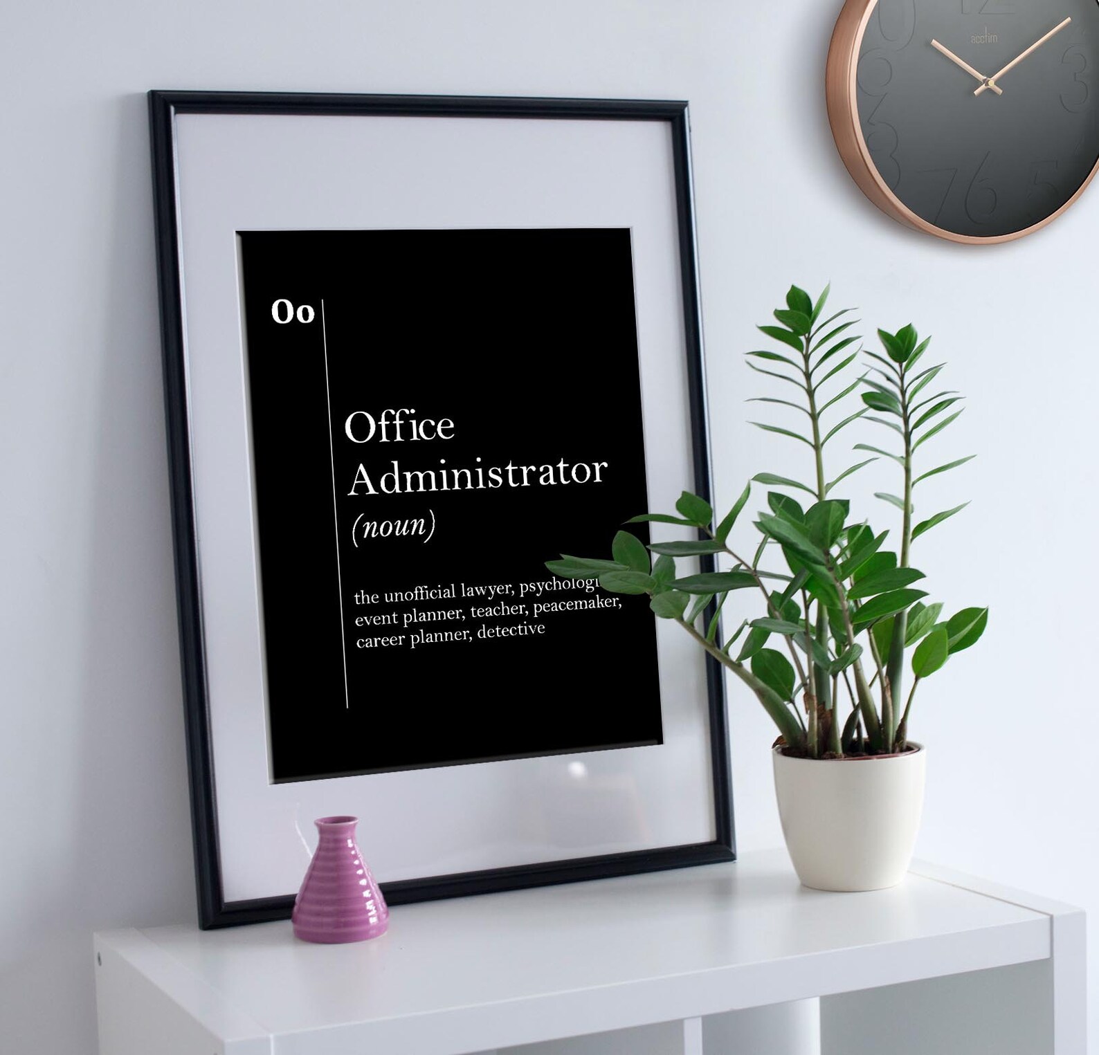 Office Administrator Definition Print Administrator Gift Office Wall ...
