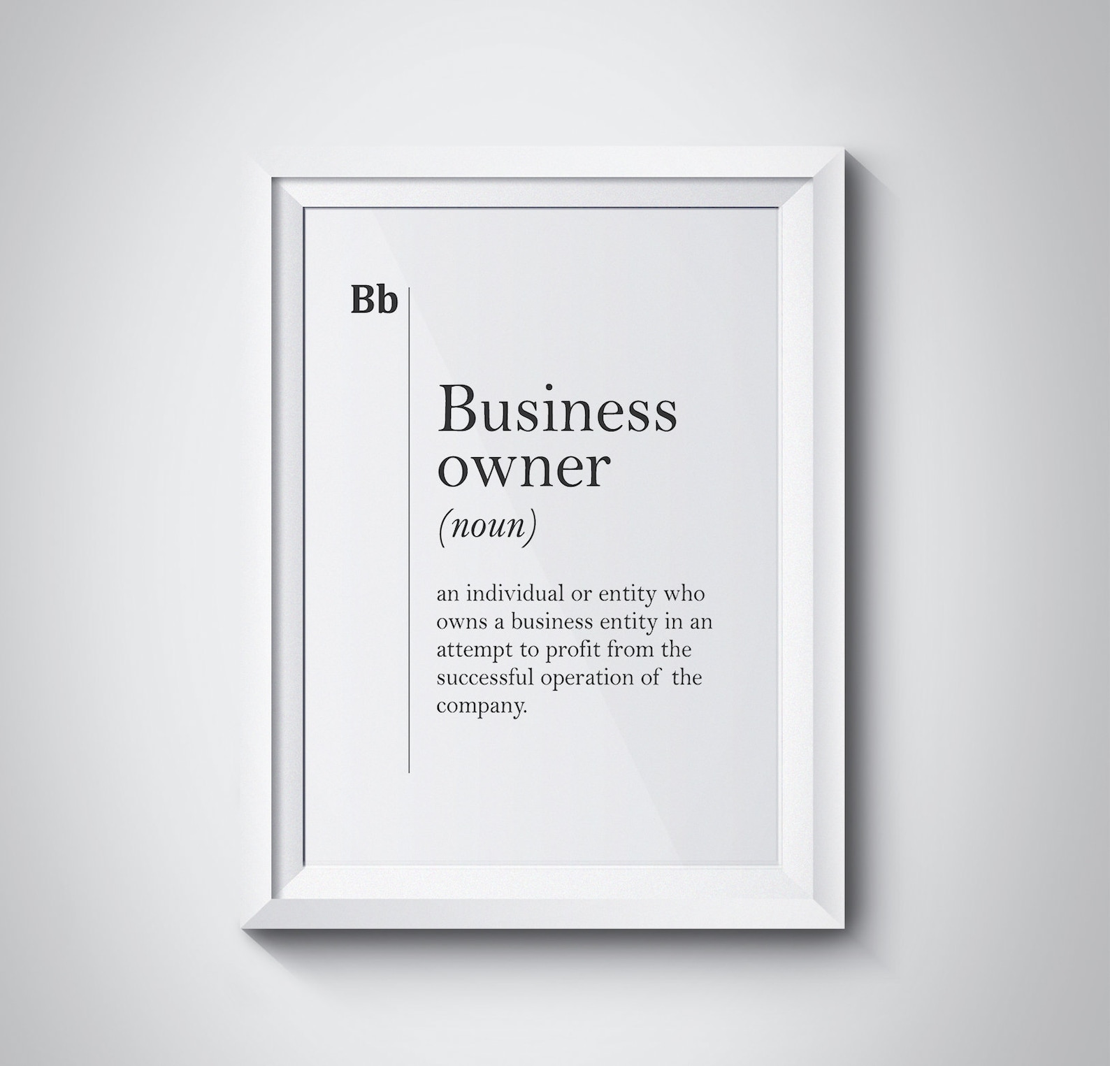 Business Owner Definition Businessman Gift Entrepreneur Etsy