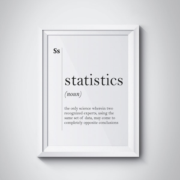 Statistics Poster - Etsy