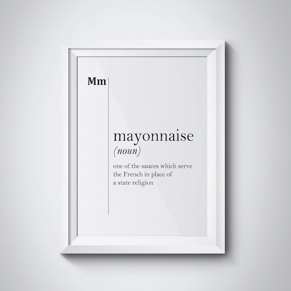 Mayonnaise Etsy
