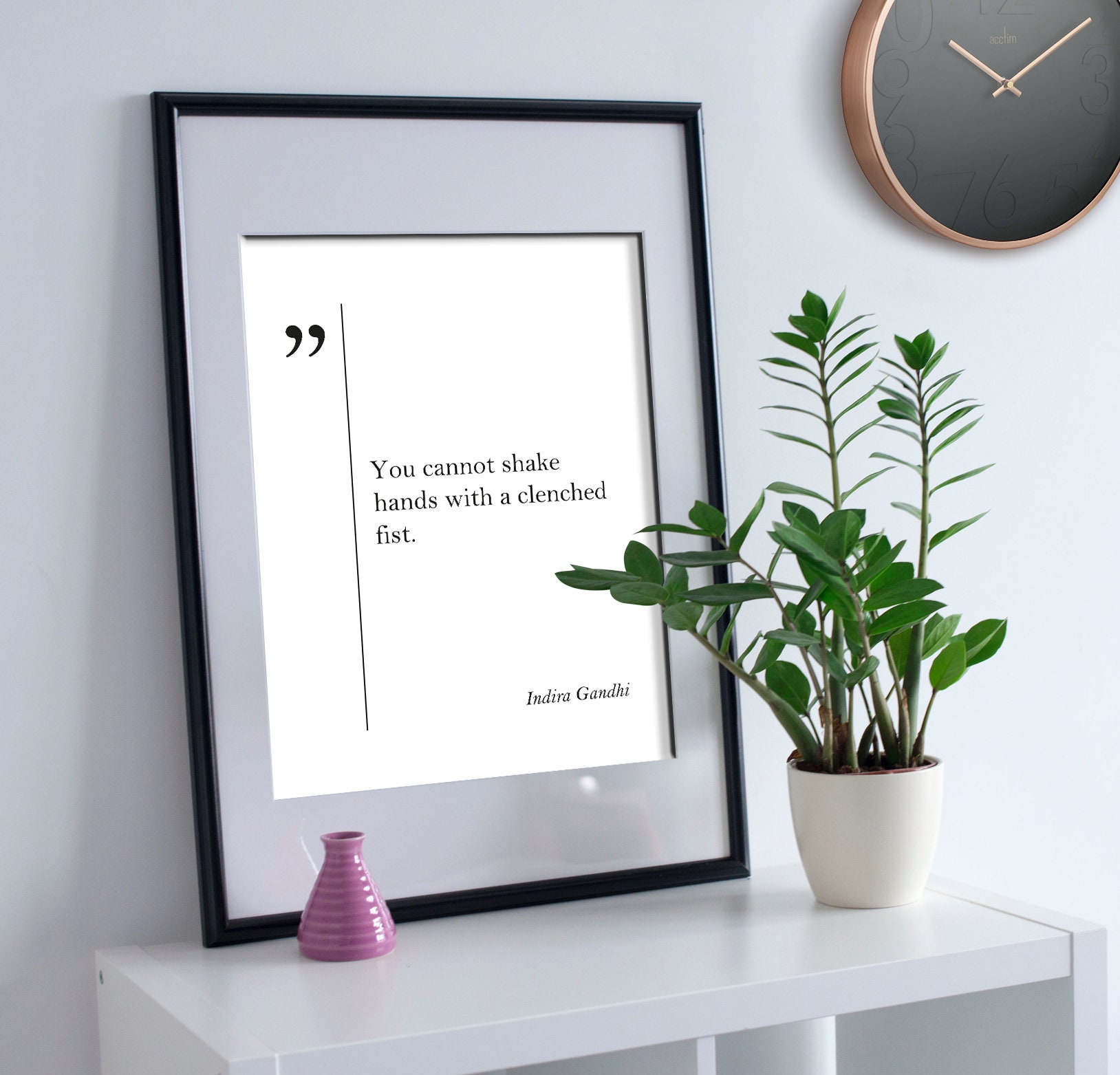 Indira Gandhi Quote Gandhi Print Gandhi Wall Art Gandhi Poster Gandhi Gift  Gandhi Print Inspirational Art Scandinavian Gandhi Wall Decor, image size:1628x1563