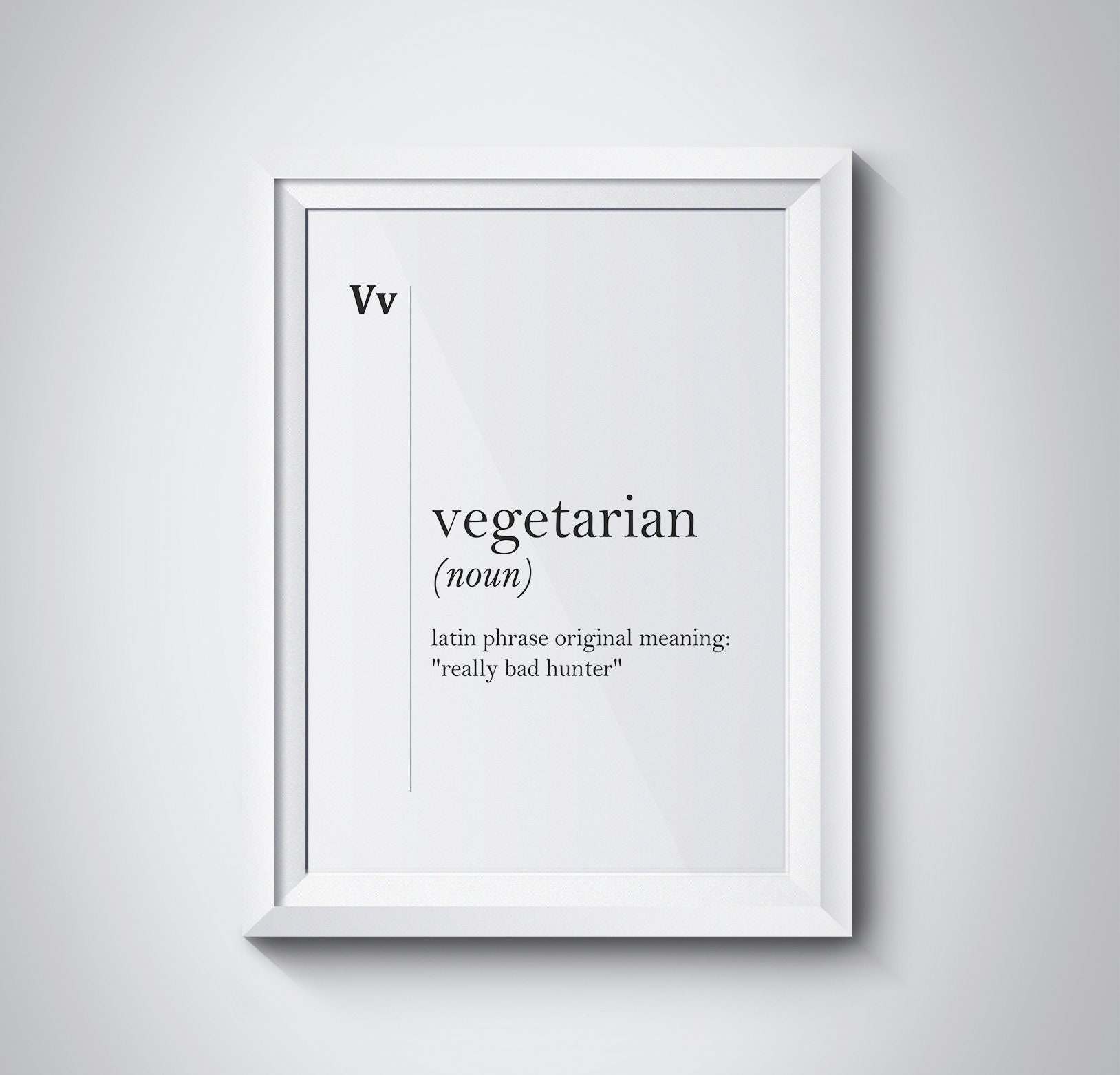 Vegetarian Definition Print Vegan Funny Gift Vegan Wall Art - Etsy Vegetarian Definition Print Vegan Funny Gift Vegan Wall Art - Etsy