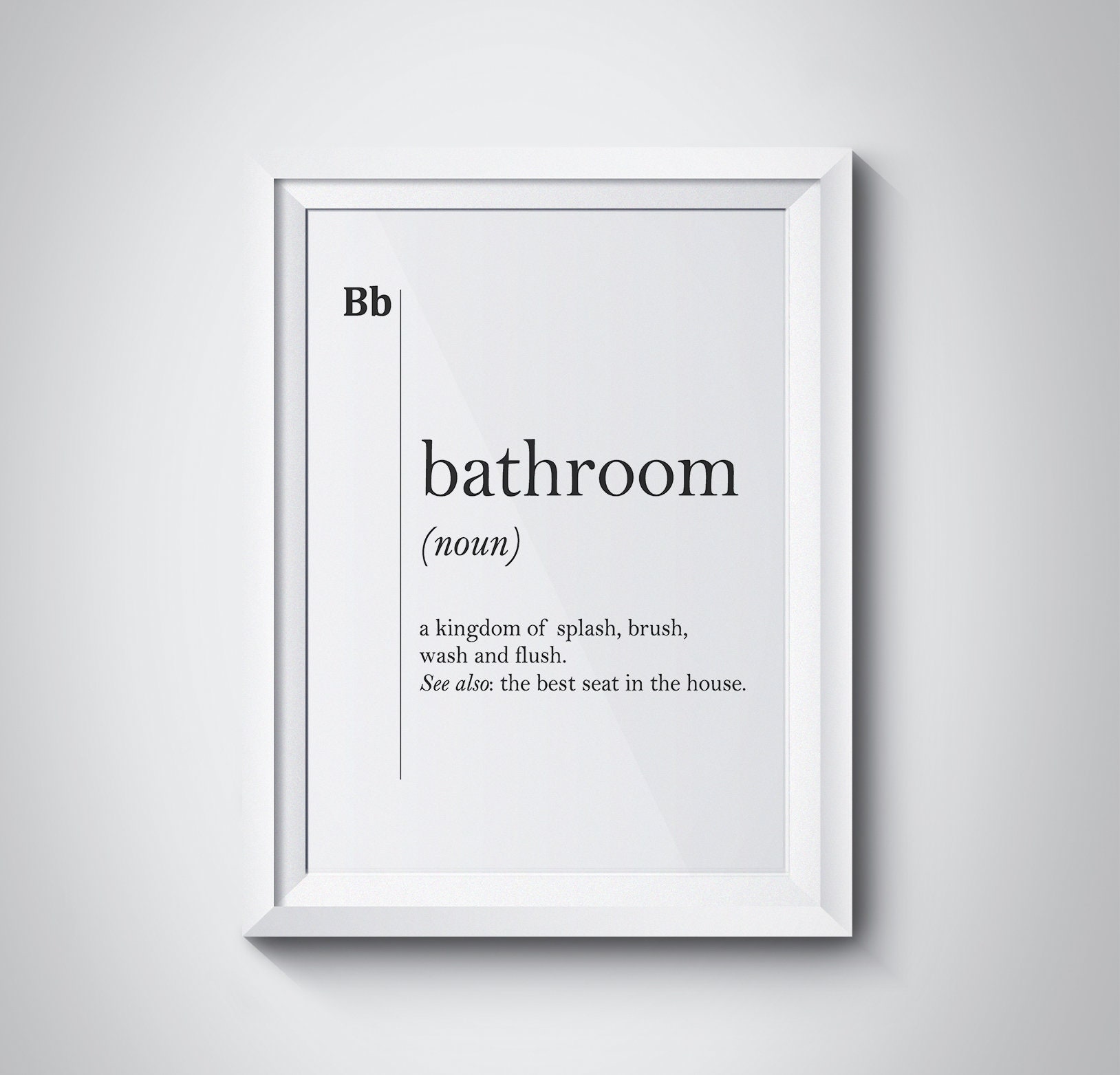 Bathroom Poster Bathroom Print Bathroom Wall Art Funny - Etsy