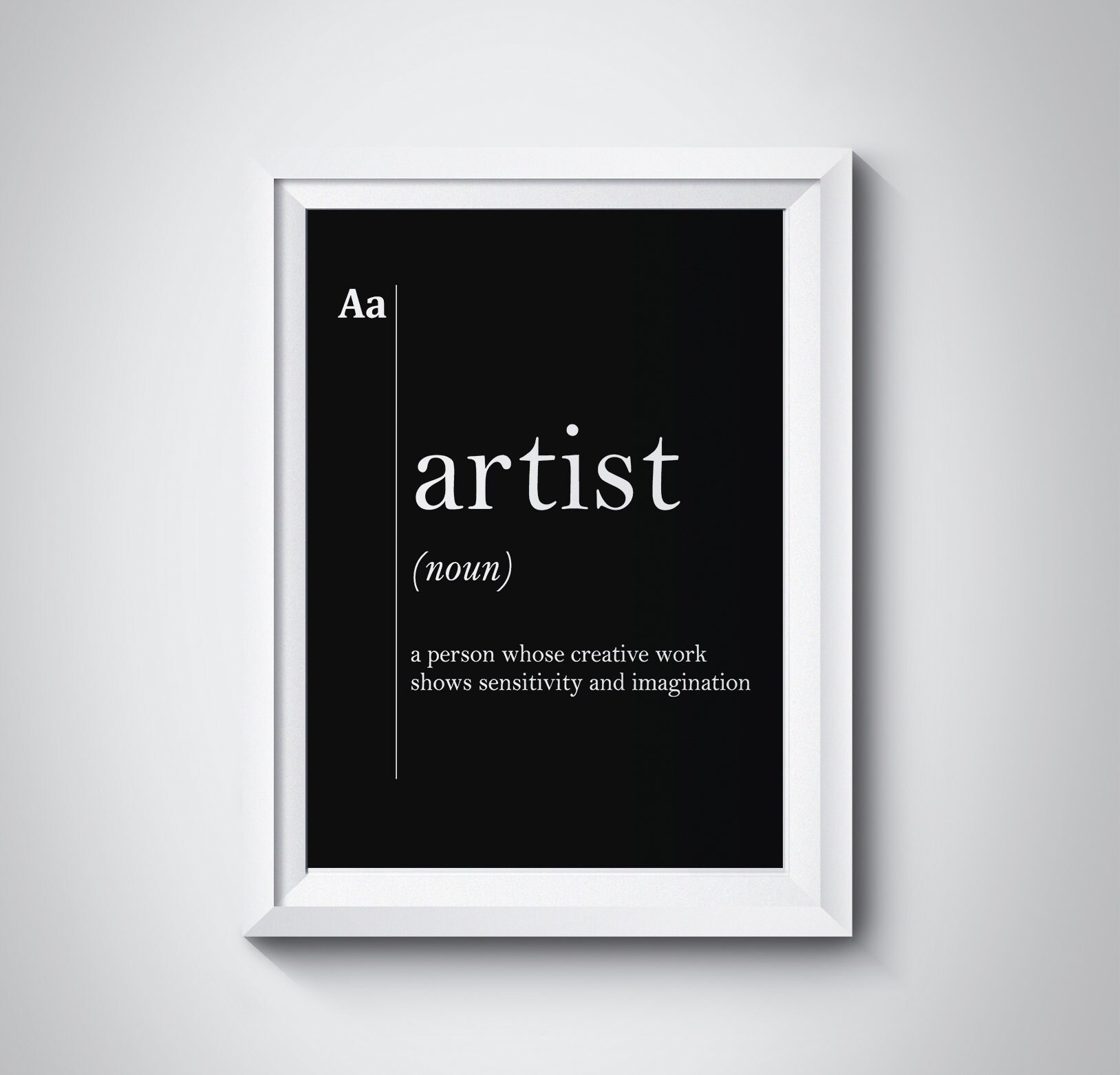Artist Definition Artist Gift Idea Decor Designer Etsy