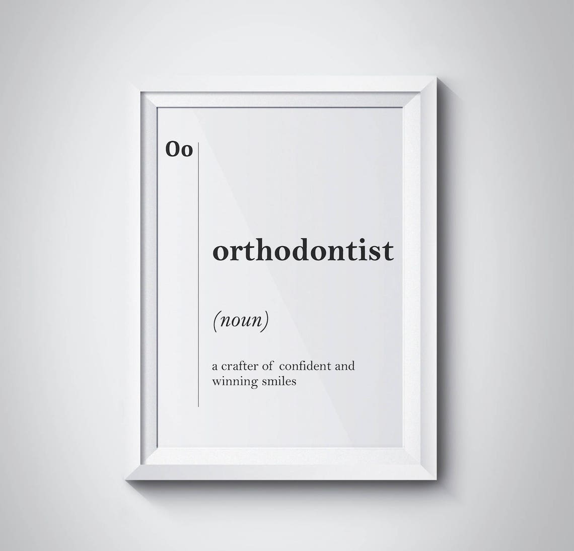 Orthodontist Definition Dental Office Decor Orthodontist Etsy