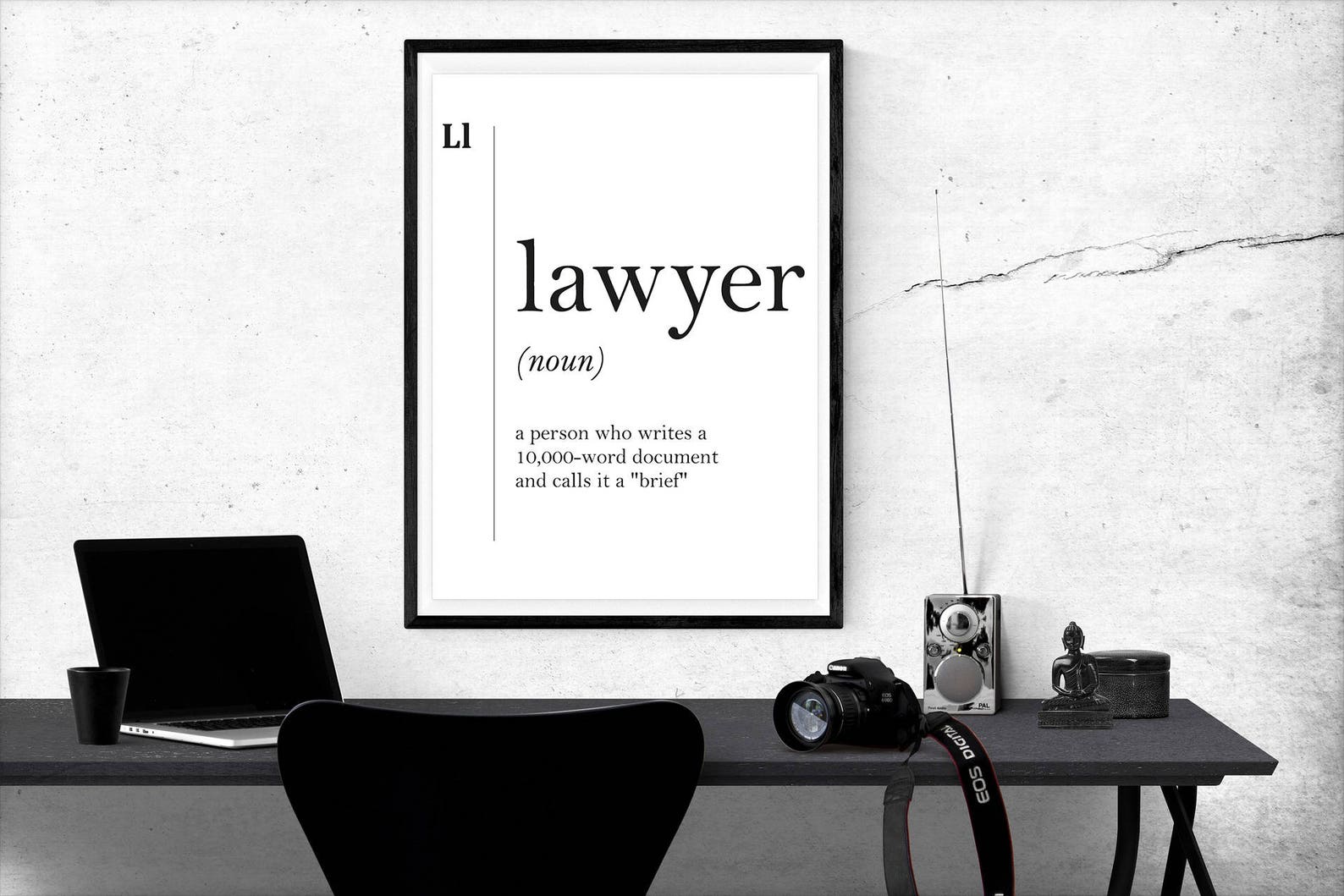Lawyer Definition Lawyer Gift Funny Lawyer Poster Attorney Etsy