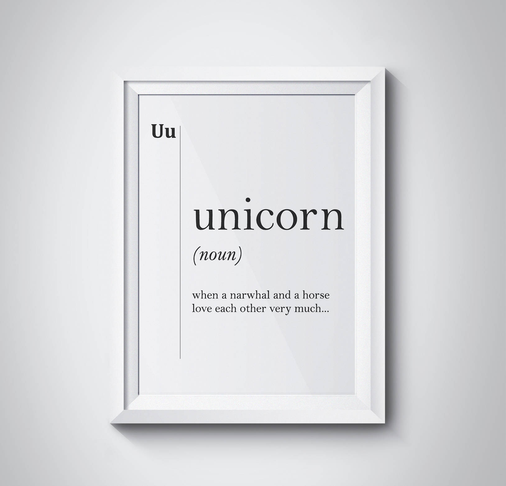 Unicorn Definition Poster Unicorn Gift Unicorn Quotes Funny Unicorn Print  Modern Wall Art Minimalism Typography Dorm Decor Dorm Wall Art - Etsy Sweden