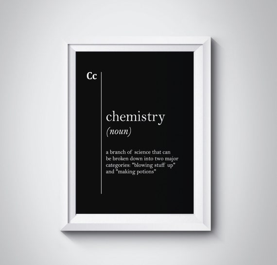 Chemistry Wall Art Chemistry Teacher Gift Science Wall Art Etsy