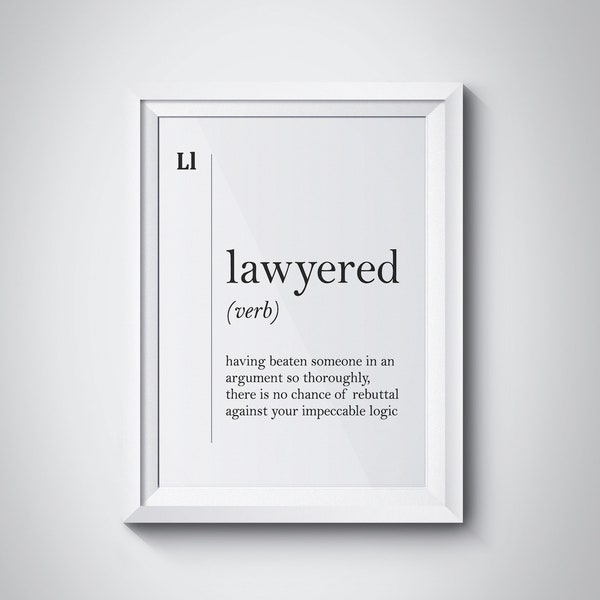 Funny Lawyer Poster Etsy