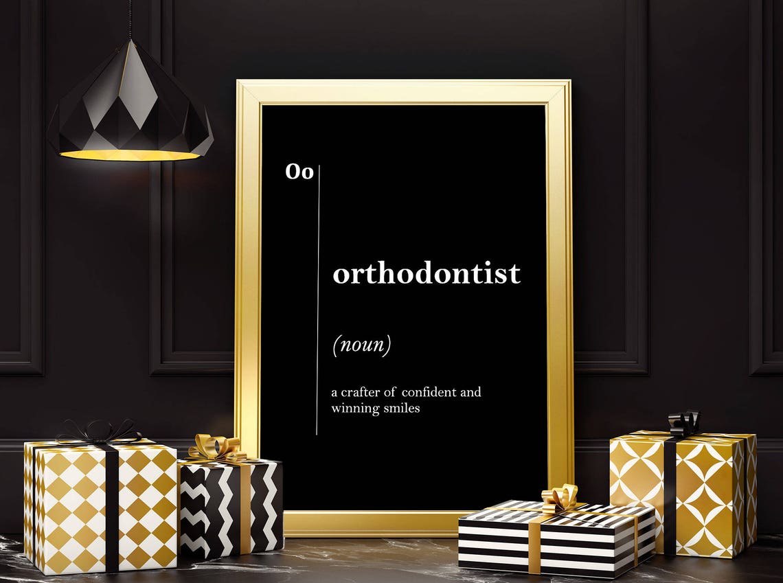 Orthodontist Definition Dentist Office Decor Dental Office Etsy