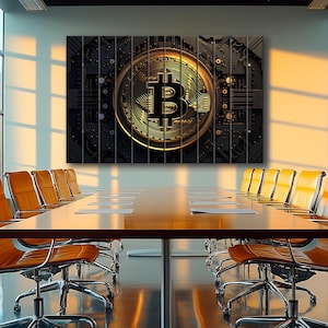 Wood Wall Art - Bitcoin Print on Wood, Crypto Wall Art, Trading Wall Art, Crypto Trader Gift, Crypto Office Wall Decor, Crypto Investor Gift