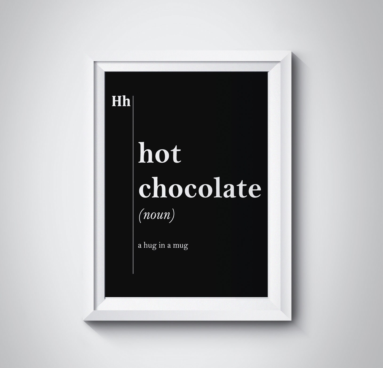 Hot Chocolate Print Breakfast Wall Art Kitchen Wall Decor - Etsy
